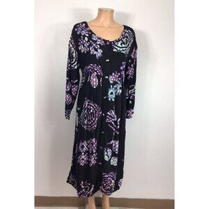 Pangea Batik Dress Whimsical Womens Large